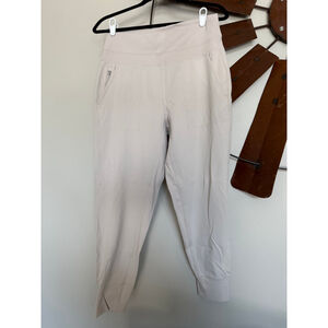 Athleta Brooklyn Jogger Size M Khaki Light Tan EUC